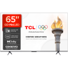 TCL P8L 65P8L QD-MiniLED TV Plano 165,1 cm (65") 4K Ultra HD, Smart TV, Wi-Fi, Ethernet, LAN, Bluetooth, Preto - 5901292530198