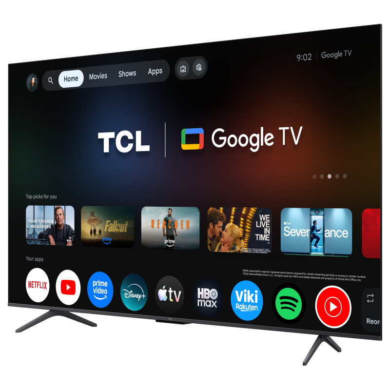 TCL P8L 65P8L QD-MiniLED TV Plano 165,1 cm (65") 4K Ultra HD, Smart TV, Wi-Fi, Ethernet, LAN, Bluetooth, Preto - 5901292530198