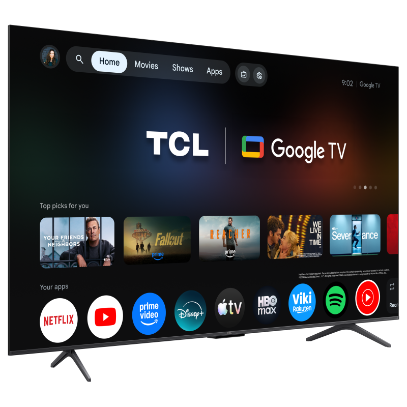 TCL P8L 65P8L QD-MiniLED TV Plano 165,1 cm (65") 4K Ultra HD, Smart TV, Wi-Fi, Ethernet, LAN, Bluetooth, Preto - 5901292530198