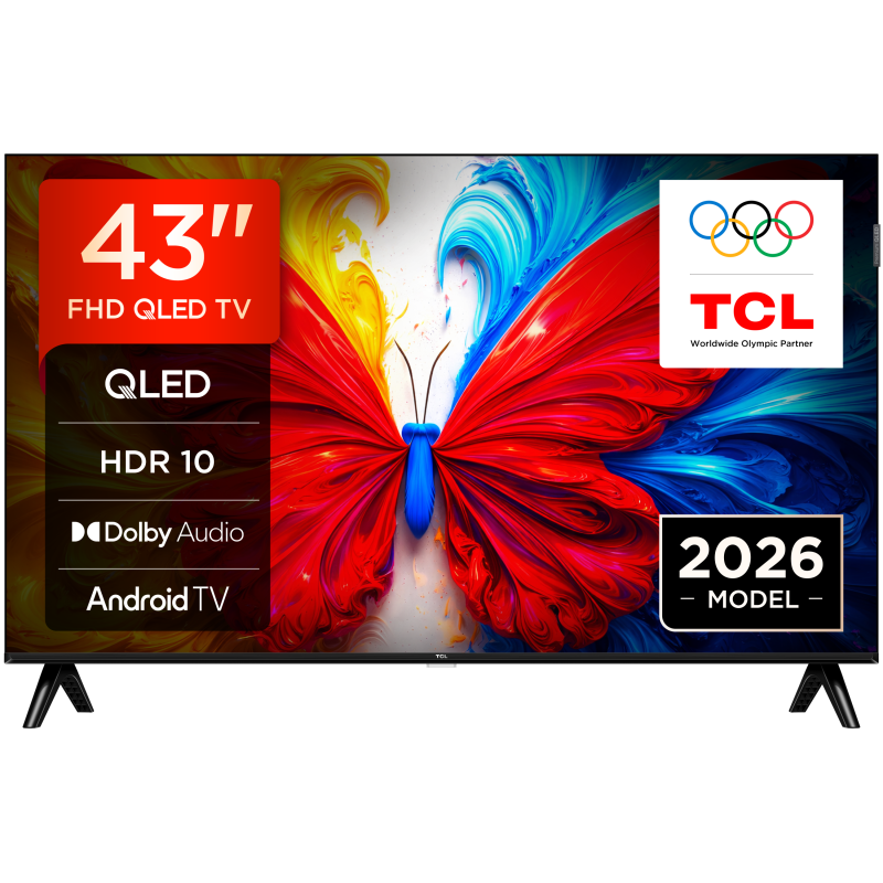 TCL S5L 43S5L LCD TV Plano 109,2 cm (43") 4K Ultra HD, Smart TV, Wi-Fi, Ethernet, LAN, Bluetooth, Preto - 5901292530365