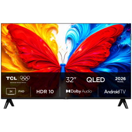 TCL S5L 32S5L QLED TV Plano 81,3 cm (32") Full HD, Android, Smart TV, Wi-Fi, Ethernet, LAN, Bluetooth, Preto - 5901292530389