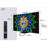 TCL A400 75A400U QD-Mini LED TV Plano 190,5 cm (75") 4K Ultra HD, Smart TV, Wi-Fi, Ethernet, LAN, Bluetooth, Preto - 5901292531881