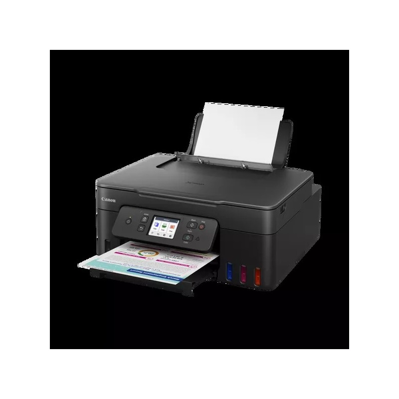Canon PIXMA G3590 Impressora Multifunções Fotográfica Jato de Tinta Cores MegaTank Recarregável A4 4800 x 1200 DPI Duplex Wi-Fi/USB/Bluetooth Preto - 6706C006 - 4549292235098