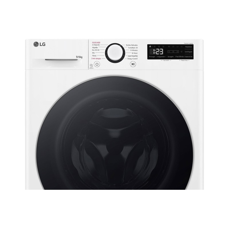 LG F4DR509S1W Máquina de Lavar e Secar Roupa Independente, 9/6 kg, Inverter, 1360 rpm, Branco - 8806084293978