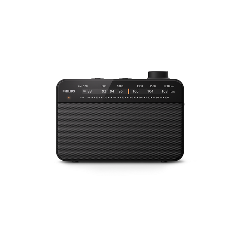 Philips TAR2509/10 Rádio Portátil FM/AM, Sintonizador Analógico, Altifalante Incorporado, Saída Auscultadores 3.5mm, Preto - 4895229144255