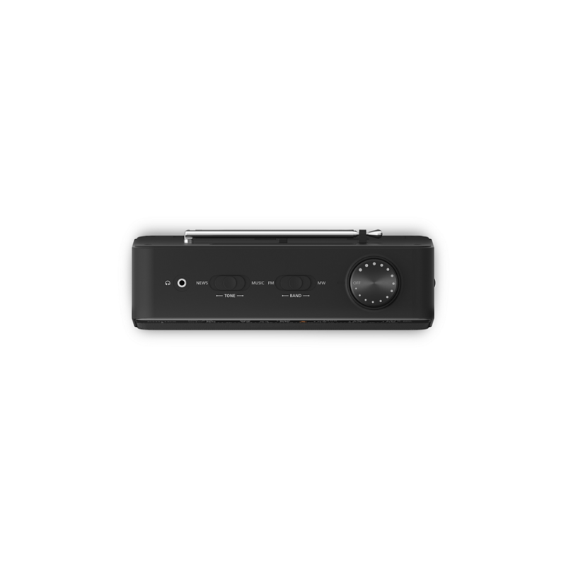 Philips TAR2509/10 Rádio Portátil FM/AM, Sintonizador Analógico, Altifalante Incorporado, Saída Auscultadores 3.5mm, Preto - 4895229144255