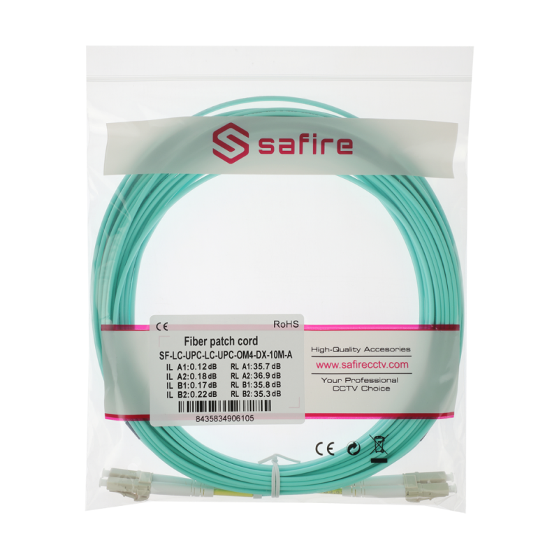 Safire SF-LC-UPC-LC-UPC-OM4-DX-10M-A