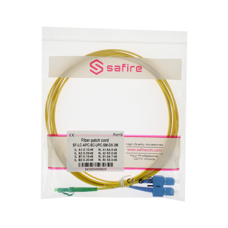 Safire SF-LC-APC-SC-UPC-SM-DX-3M