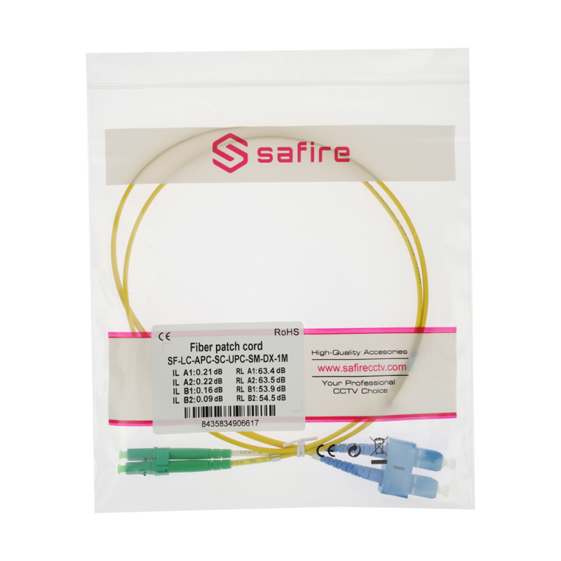 Safire SF-LC-APC-SC-UPC-SM-DX-1M