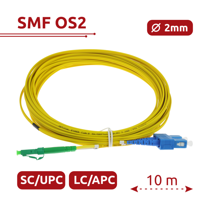 Safire SF-LC-APC-SC-UPC-SM-DX-10M