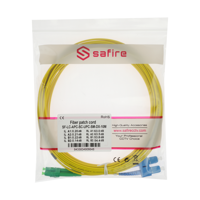 Safire SF-LC-APC-SC-UPC-SM-DX-10M
