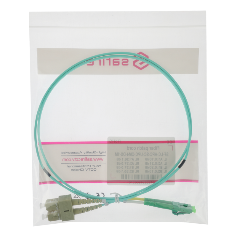 Safire SF-LC-APC-SC-UPC-OM4-DX-1M
