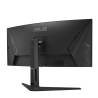 ASUS TUF Gaming VG34VQEL1A LED Monitor Gaming Curvo, 86,4 cm (34"), 3440 x 1440 pixels UltraWide Quad HD, 100Hz, HDMI, DisplayPort, Ajuste de Altura, Altifalantes Integrados, Preto - 90LM06F0-B01E70 - 4711081867418