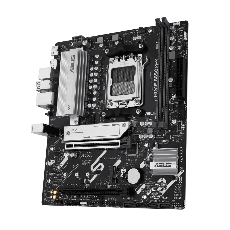 ASUS PRIME B850M-K Motherboard AMD B850 Socket AM5 DDR5 micro ATX PCIe 5.0 M.2 - 90MB1LV0-M0EAY0 - 4711636005517