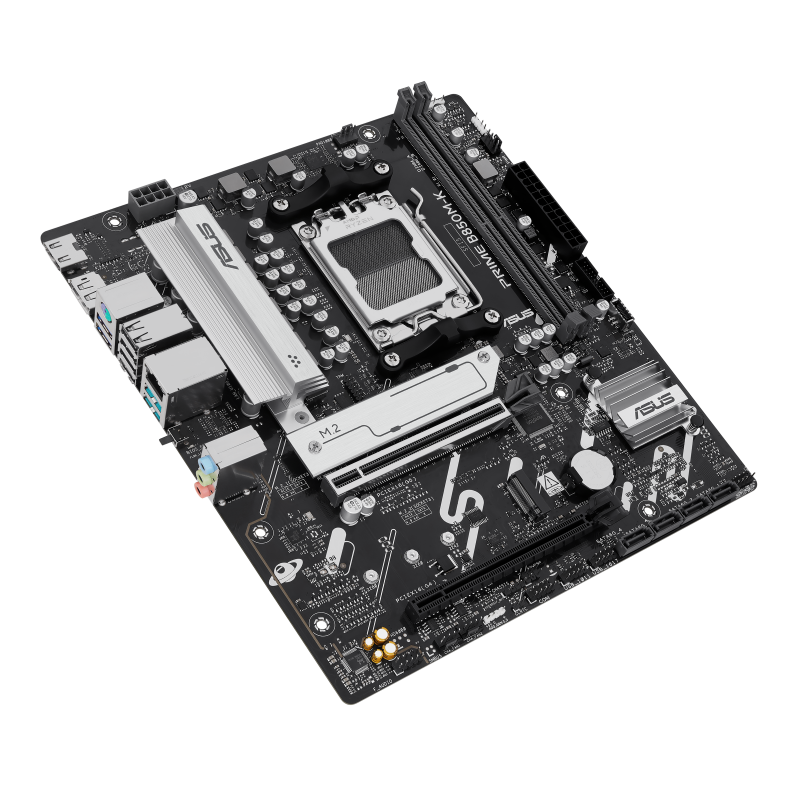 ASUS PRIME B850M-K Motherboard AMD B850 Socket AM5 DDR5 micro ATX PCIe 5.0 M.2 - 90MB1LV0-M0EAY0 - 4711636005517