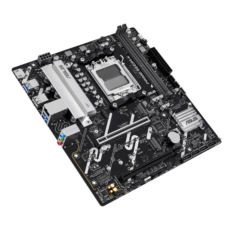 ASUS PRIME B840M-K Motherboard AMD B840 Socket AM5 DDR5 micro ATX PCIe 4.0 M.2 - 90MB1PK0-M0EAY0 - 4711636435048