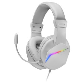 Mars Gaming MH122W Headset Gaming Auscultadores com Microfone Com Fios, USB, Jack 3.5mm, Branco - 8435693102021