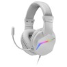 Mars Gaming MH122W Headset Gaming Auscultadores com Microfone Com Fios, USB, Jack 3.5mm, Branco - 8435693102021
