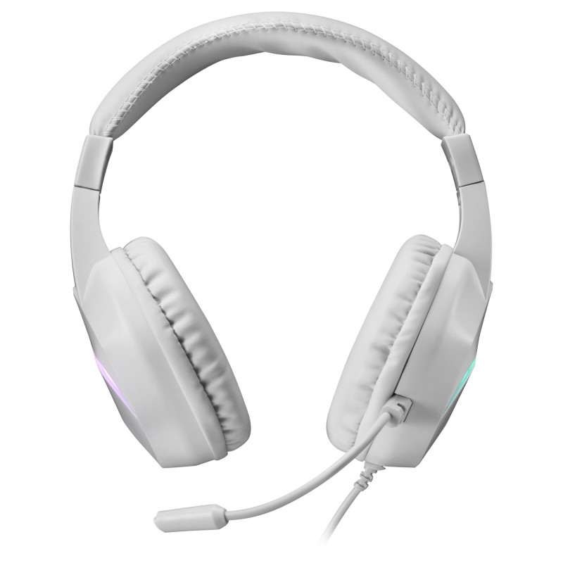 Mars Gaming MH122W Headset Gaming Auscultadores com Microfone Com Fios, USB, Jack 3.5mm, Branco - 8435693102021