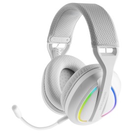 Mars Gaming MHWQUASARW Headset Gaming Auscultadores com Microfone Sem Fios, Bluetooth, Branco - 8435693114185