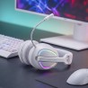 Mars Gaming MHWQUASARW Headset Gaming Auscultadores com Microfone Sem Fios, Bluetooth, Branco - 8435693114185