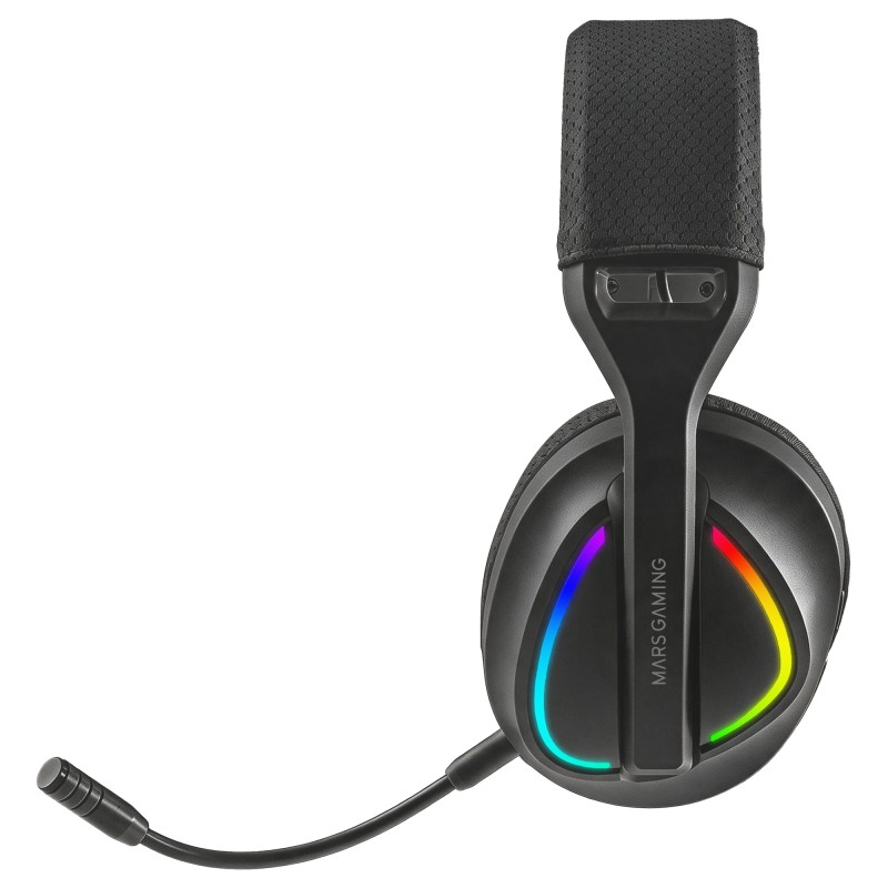 Mars Gaming MHWQUASAR Headset Gaming Auscultadores com Microfone Sem Fios, Bluetooth, Preto - 8435693114178