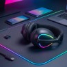 Mars Gaming MHWQUASAR Headset Gaming Auscultadores com Microfone Sem Fios, Bluetooth, Preto - 8435693114178