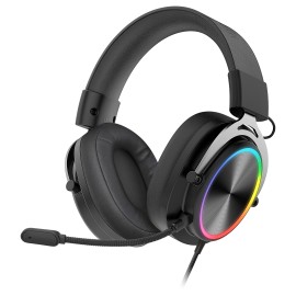 Mars Gaming MHFORGE Headset Gaming Auscultadores com Microfone Com Fios, USB, Jack 3.5mm, Preto - 8435693115199