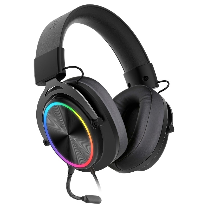 Mars Gaming MHFORGE Headset Gaming Auscultadores com Microfone Com Fios, USB, Jack 3.5mm, Preto - 8435693115199