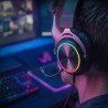 Mars Gaming MHFORGE Headset Gaming Auscultadores com Microfone Com Fios, USB, Jack 3.5mm, Preto - 8435693115199