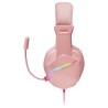 Mars Gaming MH122P Headset Gaming Auscultadores com Microfone Com Fios, USB, Jack 3.5mm, Rosa - 8435693102045