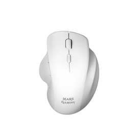 Mars Gaming MMWERGOW Rato Gaming Sem Fios RF Wireless 3200 DPI Mecânico 6 Botões Branco - MMWERGOW - 4710562758436