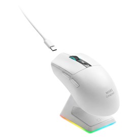Mars Gaming MMW-Elite Rato Gaming RGB Sem Fios Bluetooth 20000 DPI Ótico 6 Botões Branco - MMWELITEW - 8435693114284