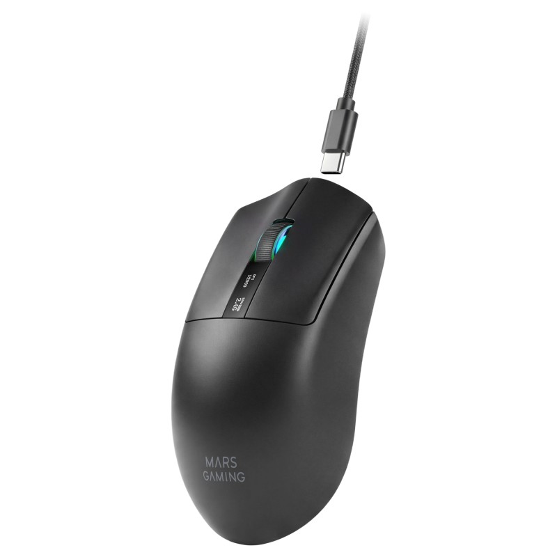 Mars Gaming MMWELITE Rato Gaming RGB Sem Fios Bluetooth 20000 DPI Ótico 6 Botões Preto - 8435693114277