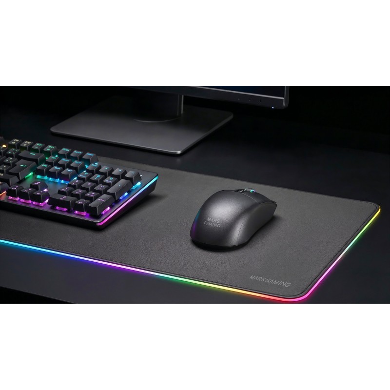 Mars Gaming MMWELITE Rato Gaming RGB Sem Fios Bluetooth 20000 DPI Ótico 6 Botões Preto - 8435693114277