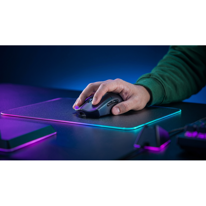 Mars Gaming MMWELITE Rato Gaming RGB Sem Fios Bluetooth 20000 DPI Ótico 6 Botões Preto - 8435693114277