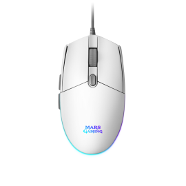 Mars Gaming MMGW Rato Gaming RGB Com Fios USB 3200 DPI Ótico 6 Botões Branco - 4710562757996