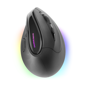 Mars Gaming MM-SK Rato Gaming RGB Sem Fios RF/Bluetooth Vertical 8400 DPI Ótico 9 Botões Preto - MMSK - 8435693107347