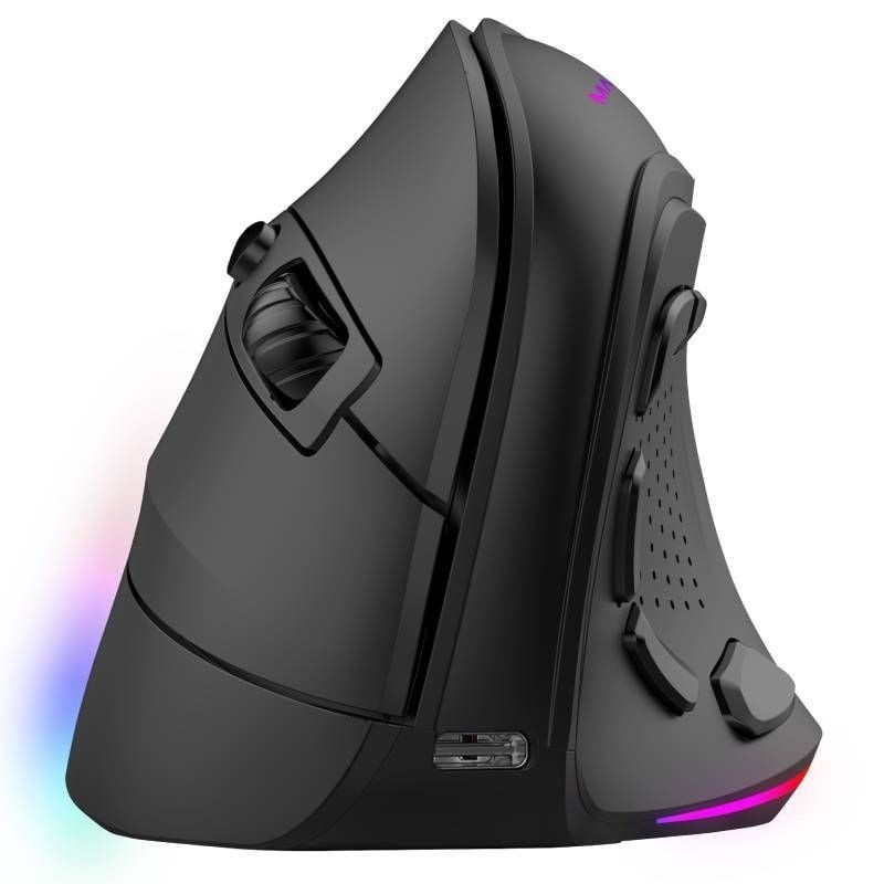 Mars Gaming MM-SK Rato Gaming RGB Sem Fios RF/Bluetooth Vertical 8400 DPI Ótico 9 Botões Preto - MMSK - 8435693107347
