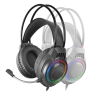 Mars Gaming MH124 Headset Gaming Auscultadores com Microfone Com Fios, USB, Jack 3.5mm, Preto - 8435693108733