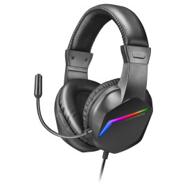 Mars Gaming MH122 Headset Gaming Auscultadores com Microfone Com Fios, USB, Jack 3.5mm, Preto - 8435693101475