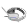 Mars Gaming MH-STRIKEW Headset Gaming Auscultadores com Microfone Com Fios, USB, Jack 3.5mm, Branco - MHSTRIKEW - 8435693109051