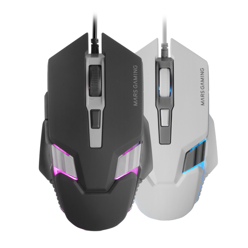 Mars Gaming MM024W Rato Gaming RGB Com Fios USB 4000 DPI Ótico 6 Botões Branco - 8435693106845