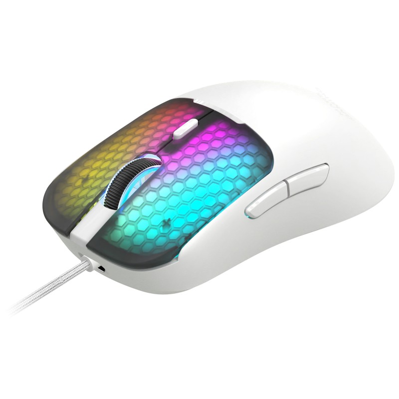 Mars Gaming MMVIPERW Rato Gaming RGB Com Fios USB 12800 DPI Ótico 6 Botões Branco - 8435693114307