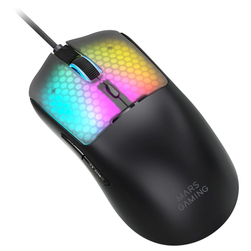 Mars Gaming MMVIPER Rato Gaming RGB Com Fios USB 12800 DPI Ótico 6 Botões Preto - 8435693114291