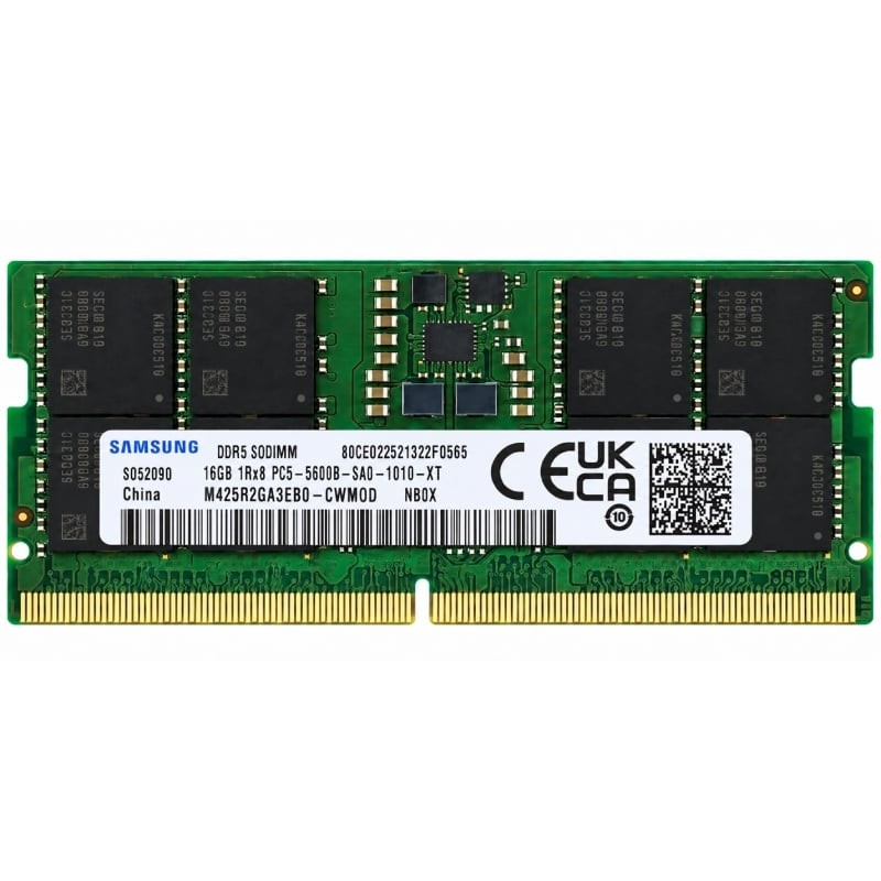 Samsung M425R2GA3EB0-CWM0D NB0X Módulo de Memória RAM 16 GB 1 x 16 GB DDR5 5600 MHz CL46 262-pin SO-DIMM