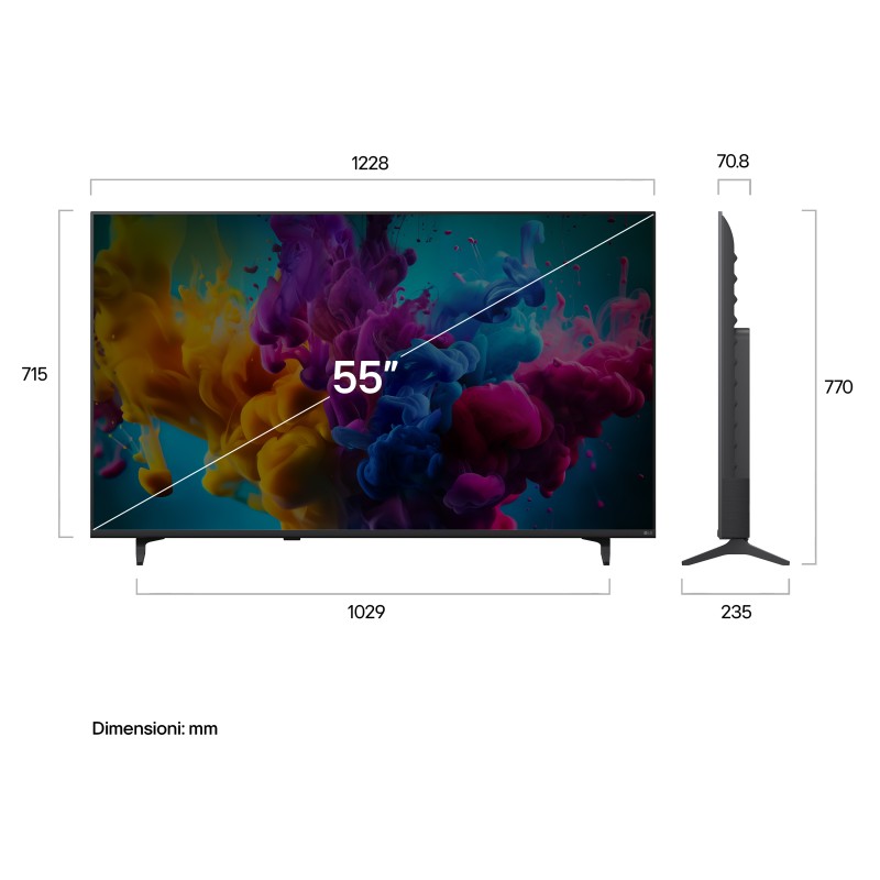 LG 55QNED8MB6C.AEU QNED MiniLED TV Plano 139,7 cm (55") 4K Ultra HD, Smart TV, Wi-Fi, Ethernet, LAN, Bluetooth, Preto - 8806096857861