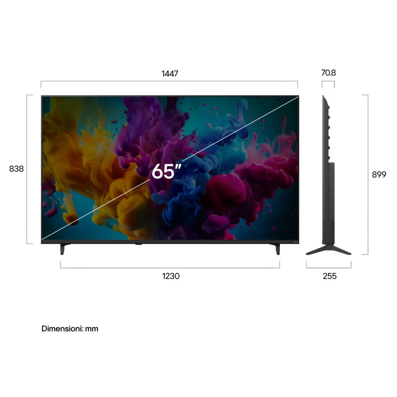 LG 65QNED8MB6C.AEU QNED MiniLED TV Plano 165,1 cm (65") 4K Ultra HD, Smart TV, Wi-Fi, Ethernet, LAN, Bluetooth, Preto - 8806096865101