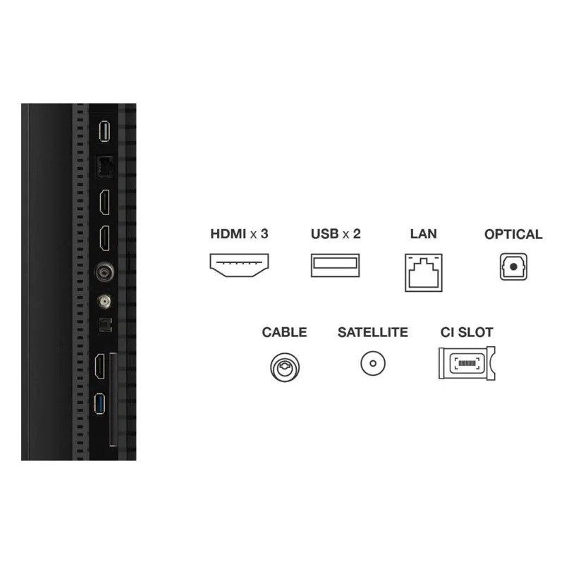 TCL T69C 50T69C LCD Smart TV Plano 127 cm (50") 4K Ultra HD, Smart TV, Wi-Fi, Ethernet, LAN, Bluetooth, Preto - 5901292528560