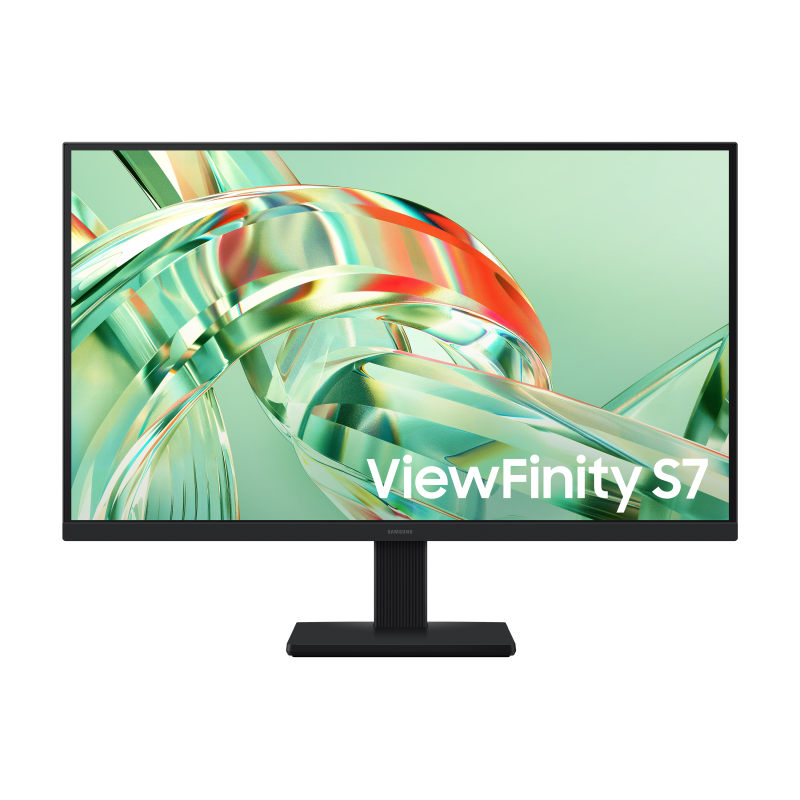 Samsung ViewFinity S7 S71H IPS Monitor Profissional Plano, 68,6 cm (27"), 3840 x 2160 pixels 4K Ultra HD, 60Hz, HDMI, DisplayPort, Ajuste de Inclinação, PIP, Modo Eye Saver, Preto - LS27H710EAUXEN - 8806099177478
